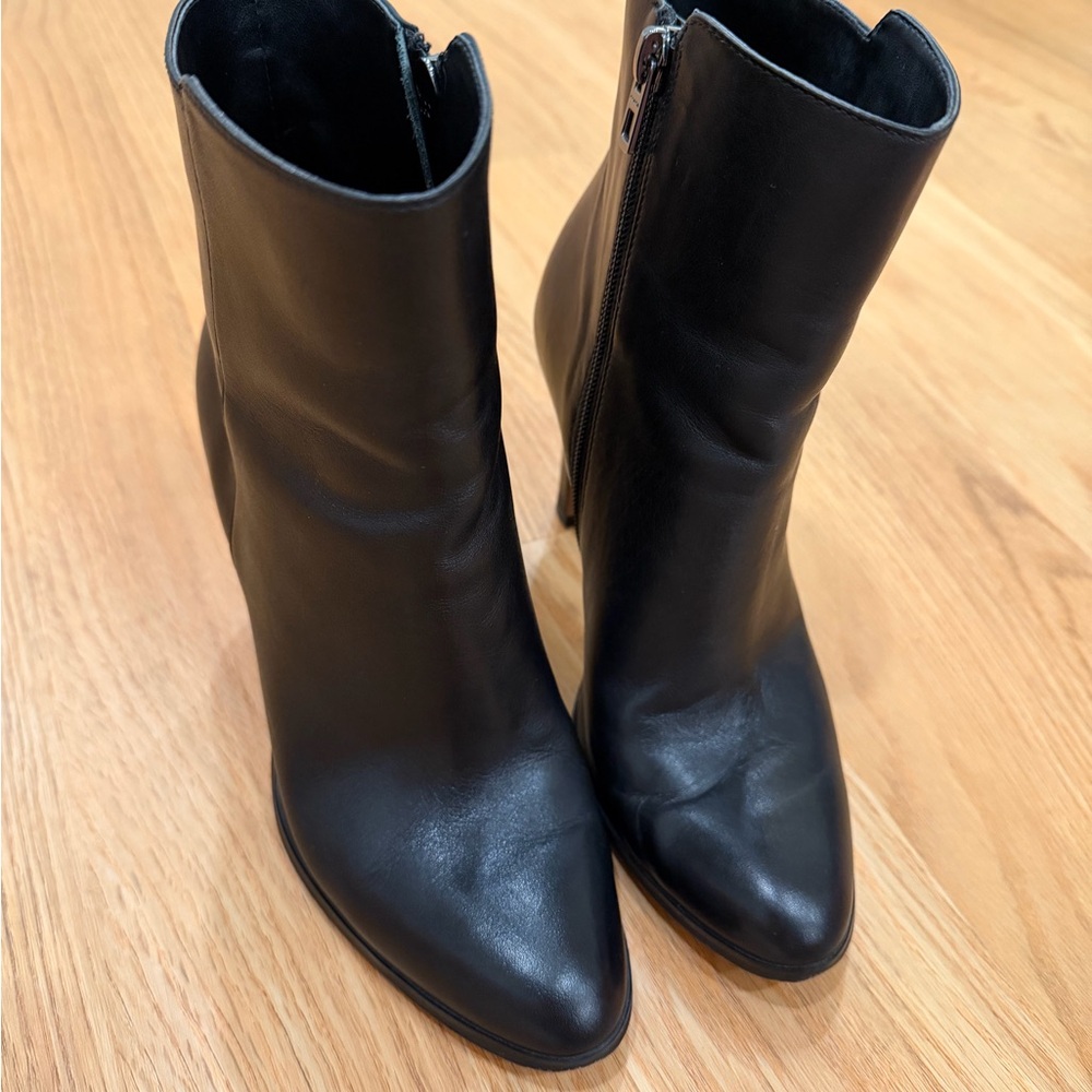 Coach Sleek Black Ankle Booties